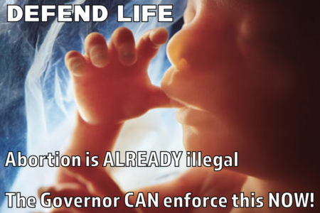 Stop Abortion Ron postcard #1
