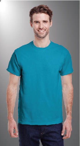 Gildan G500 Blank front Aqua