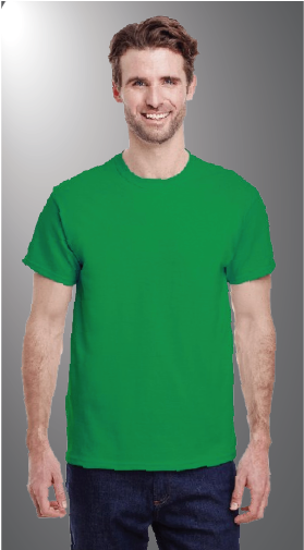 Gildan G500 Blank front Bright Greenv