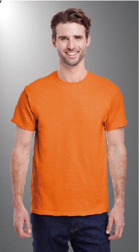 Gildan G500 Blank front Safety Orange
