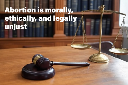 Abortion is Unjust postcard